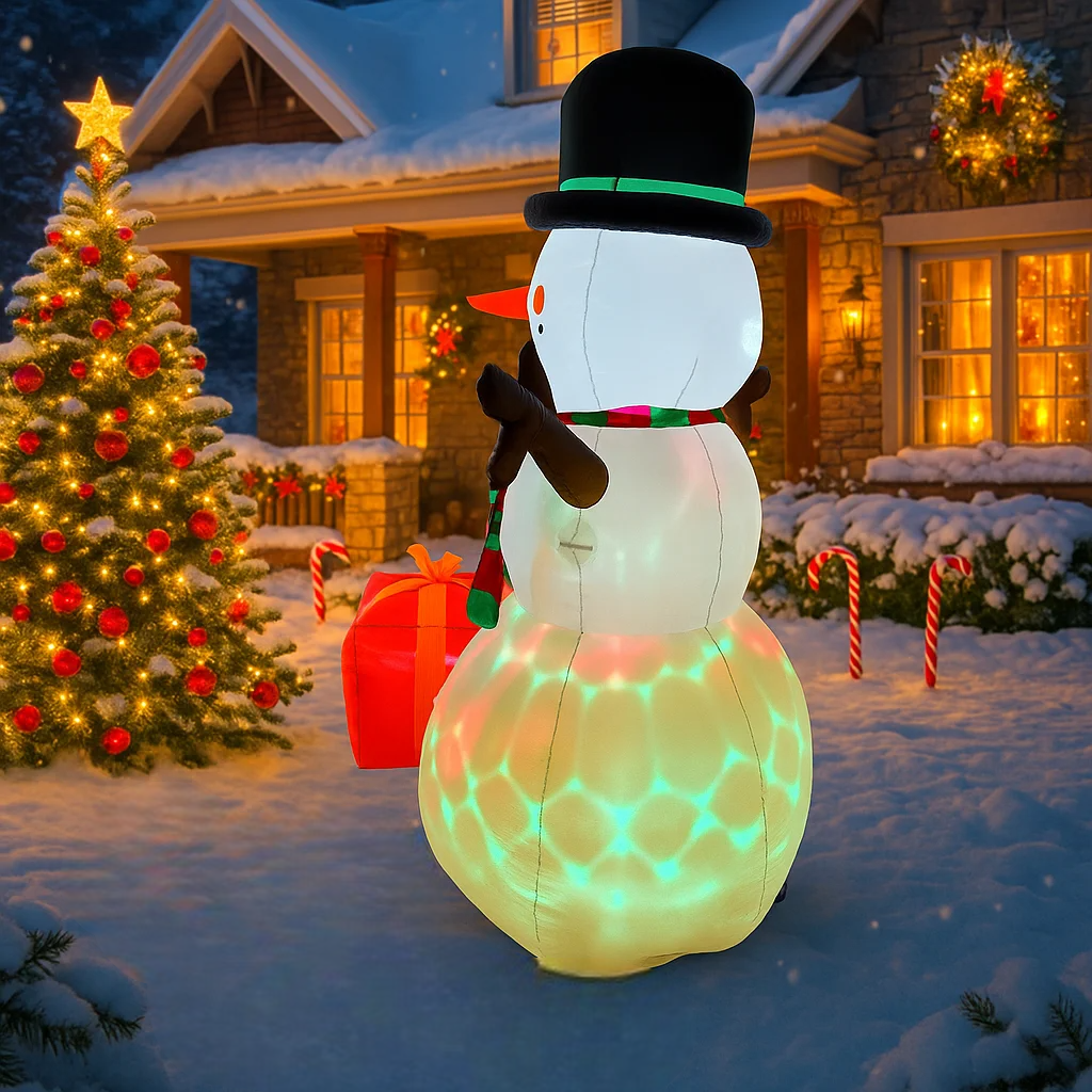 SpooLeigh Co.™- 5.91FT Inflatable Christmas Gingerbread Man