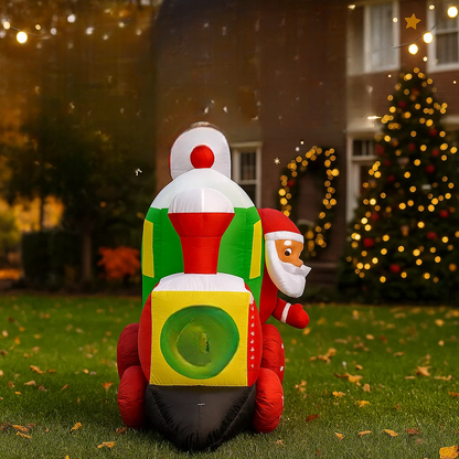 SpooLeigh Co.™- 11.81FT Giant Christmas Inflatable Santa Train