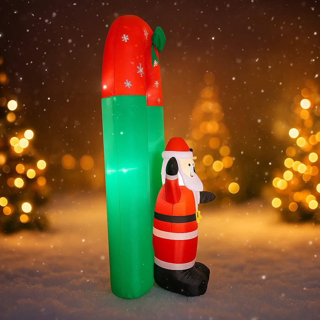 SpooLeigh Co.™- 7.87FT Inflatable Toy Christmas Arch Santa Snowman Decoration