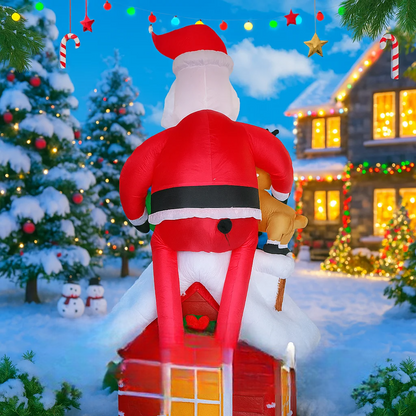 SpooLeigh Co.™- 9.5Ft Christmas Inflatables Santa